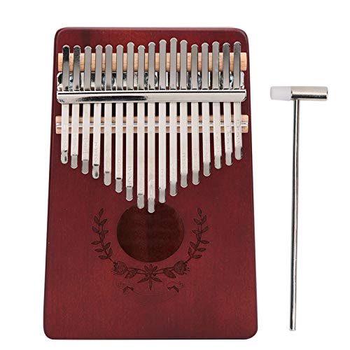 Eujgoov Kalimba, C Tone Basics 17 teclas Piano de pulgar Kalimba Mahogany Pequeño portátil Mbira Piano...