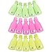 50 Pcs Nail Polish Remover Clips Plastic Acrylic Nail Art Soak Off Cap Clip UV Gel Polish Removal Wrap Tool, 5 Colors