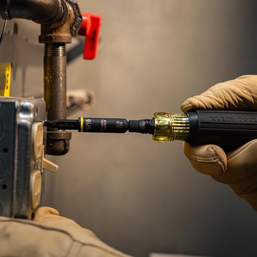 image for Klein Tools 32500HD Multi-Bit Screwdriver/Nut Driver, Impact Rated 11-
