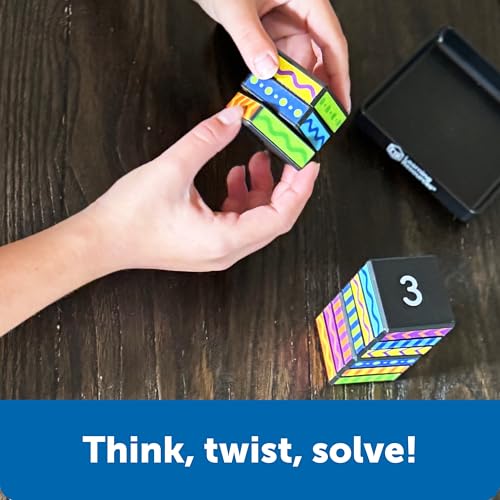 Image of Learning Resources Brainometry Cubed - 3D Brain Teaser Puzzles, Fidget Puzzle Game for Kids, Educational Games, Problem Solving Toys, Fidget Cube, Easy Puzzles for Kids,STEM Kits, Montessori