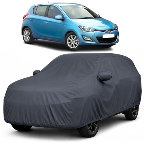 Image of Autofact Premium Car Cover for i20 2008-2014 | All Weather Waterproof Full Body Car Cover | Light-Weight Triple-Stitched Outdoor Shield with UV Protection, Dustproof & Heat-Resistant