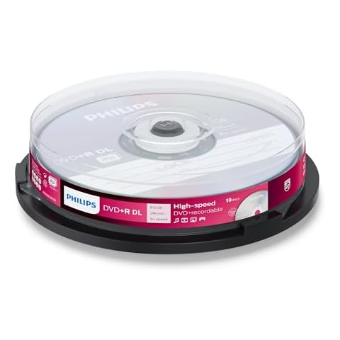 Philips 10-Pack 8.5GB DVD+R DL Discs Cover
