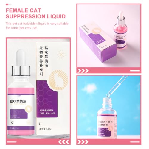 Líquido Supresor para Gatas OSALADI 50ml para Control de Celo 8