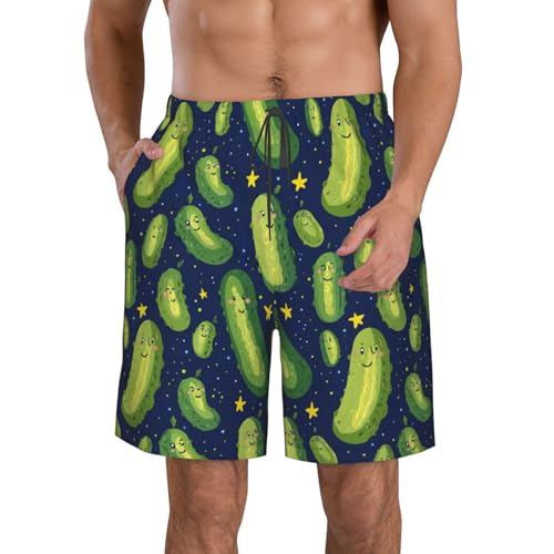 Men's Quick-Dry Swim Trunks Lightweight Beach Shorts for Swimming Surfing Vacation