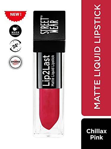 Image of Street Wear Lip2Last Matte Liquid Lipstick Chillax Pink (Pack of 2)