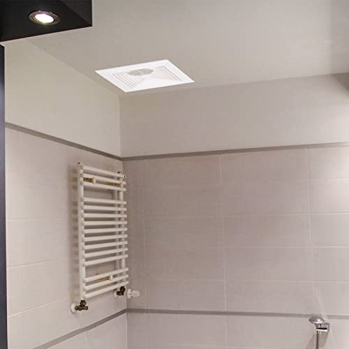 Zerodeko Exhaust Fan Bathroom Fan Return Air Reinforced Plastic Fan Grille Sidewall And Ceiling Vent Duct Grilles Cover Diffuser Square Decorative Covers White Exhaust Fan Bathroom Fan #TOP1