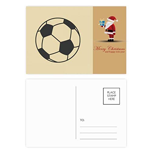 Cartes postales de Père Noël de football : lot de 20 invitations festives pour clubs