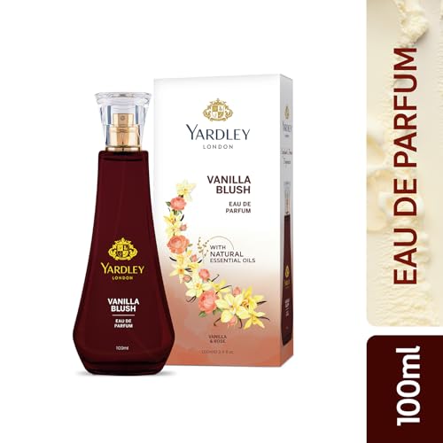 Image of Yardley London Vanilla Blush Eau De Parfum (EDP) for Women, 100ml - Natural Essential Oils, Sweet Gourmand Perfume | Vanilla & Rose Fragrance