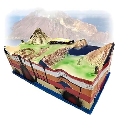 Kompletny model demonstracyjny wulkanu, model dystrybucji wulkanu, płytki geologiczne 3D tektonik, narzędzie do nauki nauki