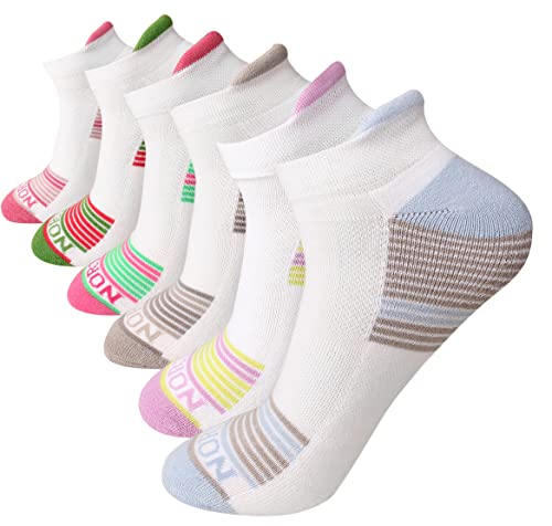 Image of Compression Ankle Socks for Men & Women - Stretch Fit, Cushioned Support & Breathable Comfort, Size 7-10