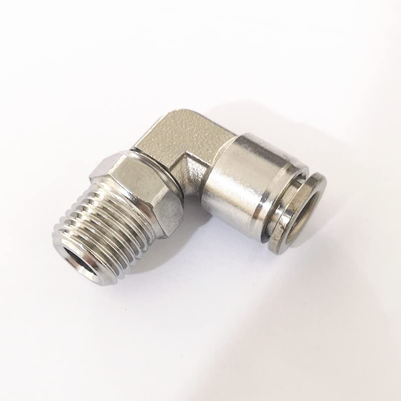 5pcs 304 stainless steel thread rotary right angle quick plug elbow L-shaped elbow BKC-PL/4-01-02/6-01-02 (BPL8-R01)