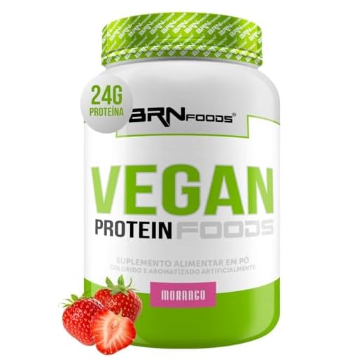 Vegan Protein 2kg - BRN Foods (Morango)