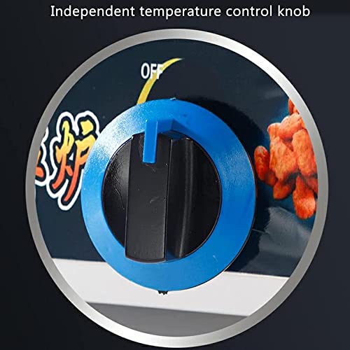 Gasfritteuse, 20 l, großes Fassungsvermögen, Edelstahl, für Privathaushalte, Gewerbe, LPG-Fritteuse, verstellbare Feuerkraft, mit Körben und Deckeln für Pommes Frites, Donuts, Fisch, leicht – Bild 8