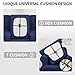 Deeky 2 Pieces Stretch Sofa Covers T Cushion Chair Slipcover Soft Fleece Couch Cover Furniture Protector Covers with 1 Individual T Cushion Shape Seat Cover Machine Washable, Armchair, Navy
