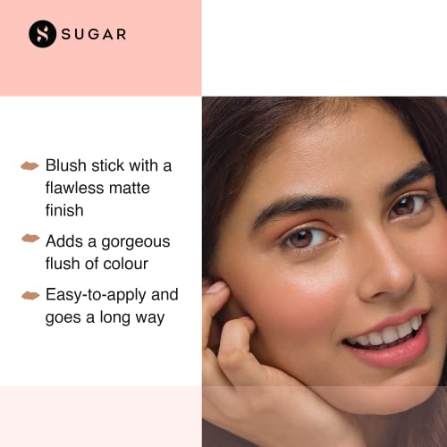 SUGAR Cosmetics Face Fwd Blush Stick | Lightweight | Matte Finish & Longlasting Formula - 02 Pink Prime (Rose Pink) - Image 3
