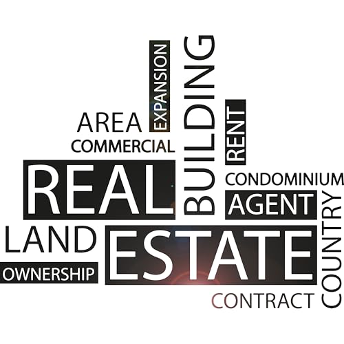 Large Vinyl Wall Decal Real Estate Agency Words Agent Realtor