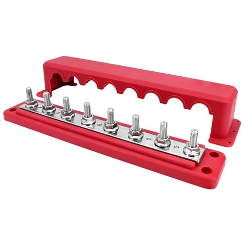 Bornier de distribution électrique 300A rouge pour éviter les surchauffes