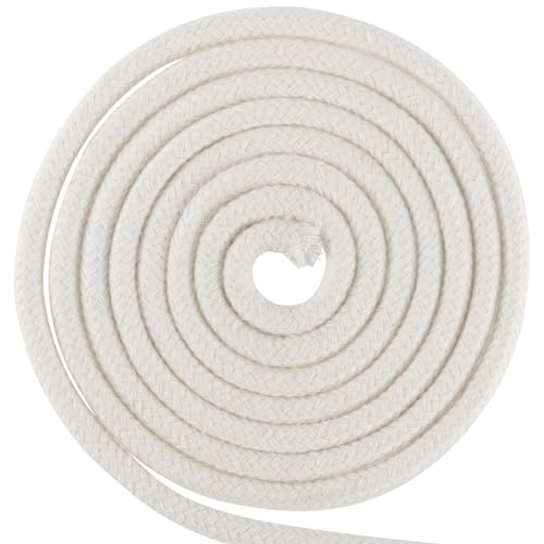 FUNSUEI 3/8 Inch 164 Feet White Cotton Clothesline Rope, Cotton Braided Clothesline Rope for Clothes Hanging, Plant Hanger, Knitting Crafts by FUNSUEI - Image 5
