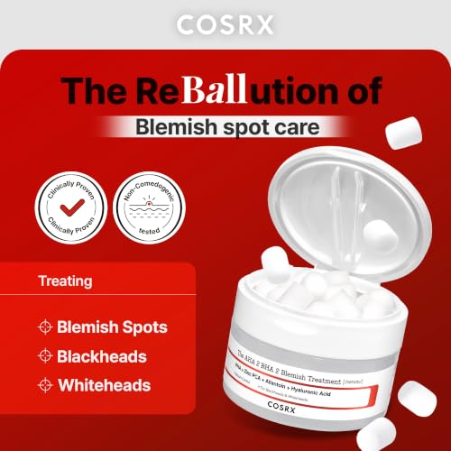 COSRX AHA 2% BHA 2% Blemish Treatment Serum, Quick & Easy Spot Care (50g) | 30+ Cotton Balls, Spot Treatment, Blackheads & Whiteheads, Sebum Control, Paraben Free, Phthalates Free, Korean Skin Care - image 2
