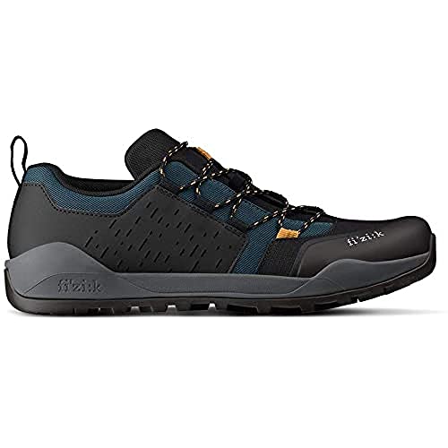 Fizik Tênis de ciclismo unissex X2 Terra Ergolace, Azul petróleo, preto, 45