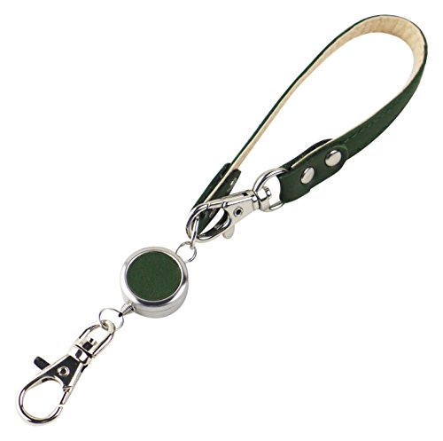 スリップオン リール付きマルチストラップAL ノワール 革 グリーン NSL-1802