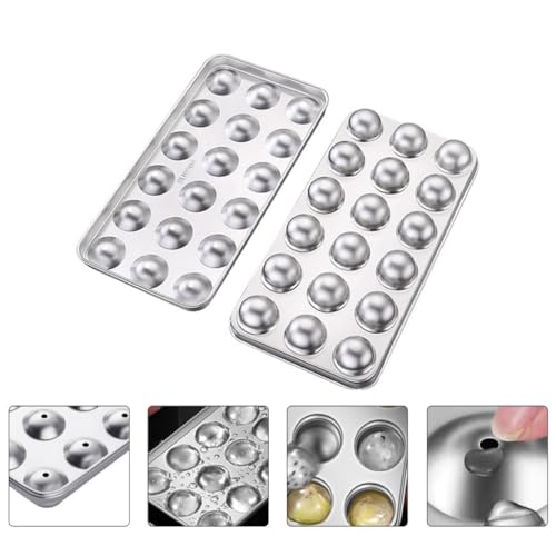 Molde para hielo redondo de acero inoxidable miniatura 7
