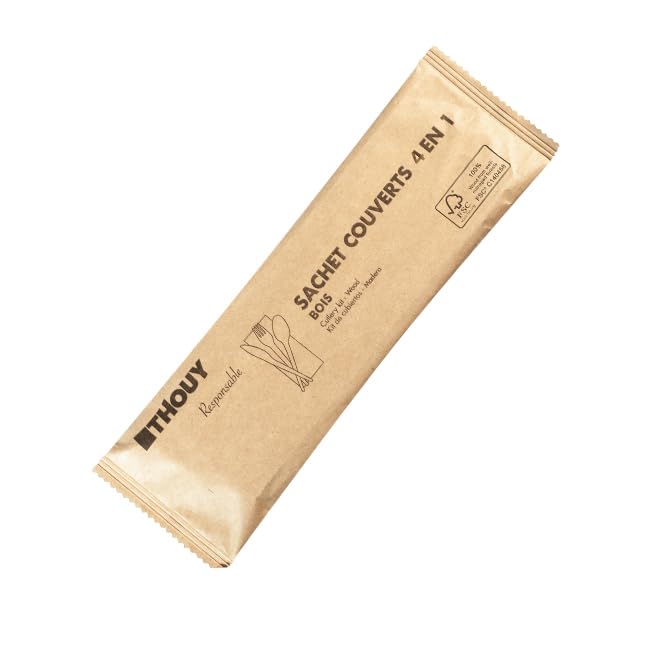 Sachets couverts 4 en 1 en bois par 250