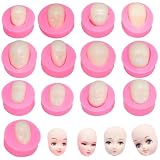 13 Pcs Human Face Silicone Fondant Mold Doll Face Chocolate Candy Mold Doll Body Polymer Clay Tool for Kitchen Baking Clay Crafts