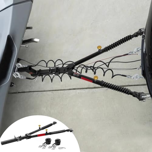 Vevor TOW BAR, 10000 LBS Towing Capacity With Ropes, Powder-Coating Alloy Steel Bumper-Mounted Universal Towing Bar With Max 52 Inches Telescopic Rod, Fits 2-Inch Connector, For Rv Car Trailer Truck thumb #7