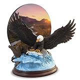 The Bradford Exchange Purple Mountain America The Beautiful Sculpture Collection Limited Edition Bald Eagle Sculpture 8.5-inches