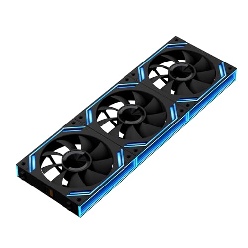 G120Pro Forward ARGB PC Fans,Triple Pack | Daisy Chain Connection | 1850RPM | 120mm Case Fan with Infinity Mirrors on Both Sides|, for Computer Case Cooler