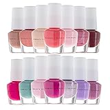 B.C. Beauty Concepts Nail Polish Set - 14 Mini Nail Polish Colors, Polish Kit for Fingernails and...