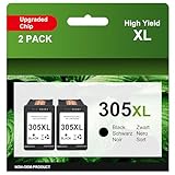 Compatibilité exceptionnelle: Remplacement parfait de la 305 XL, sa puce de dernière génération assure une reconnaissance facile par l'imprimante et une fiabilité durable. Compatible avec DeskJet 2720e/2720/2722/2722e/2723e, Envy 6020/6020e/6022/6022e/6032e/6432e (liste complète ci-dessous).