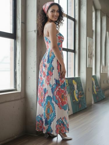Image of Varanga Women Corset Dress in Abstract Print