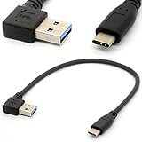 BSHTU USB C Cable USB 3.0 A Right to USB Type C Data Sync&Charge Cord USB-C Converter Adapter (Straight TypeC-3.0 Right)