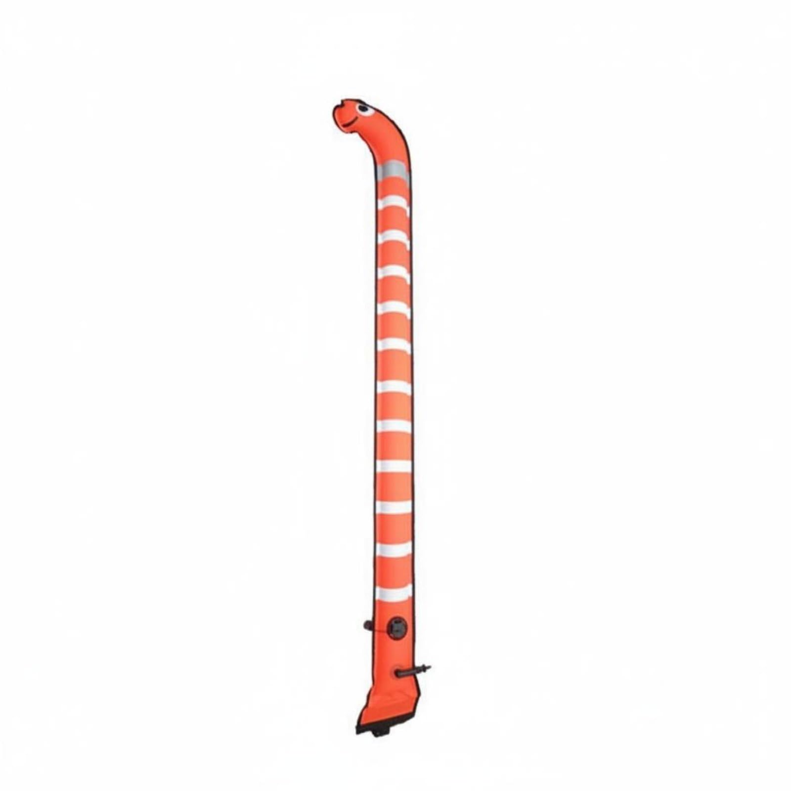 Bouée de Plongée Tube Gonflable Marqueur de Surface avec Nylon Résistant Bande Réfléchissante et Soupape Pression Convient à la Plongée sous-Marine Plongée en Apnée Pêche
