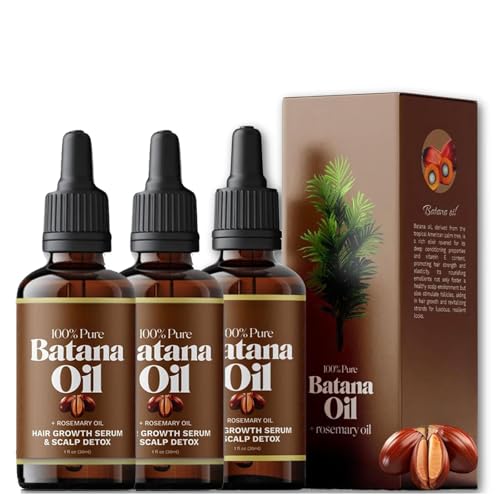 Aceite De Batana Pelo, Batana Oil, Aceite Batana, Aceite De Batana Para El Cabello, Aceite De Batana Y Romero, Batana Hair Oil, Aceite De Romero Para El Cabello,Nutre El Cuero Cabelludo (3 piezas)