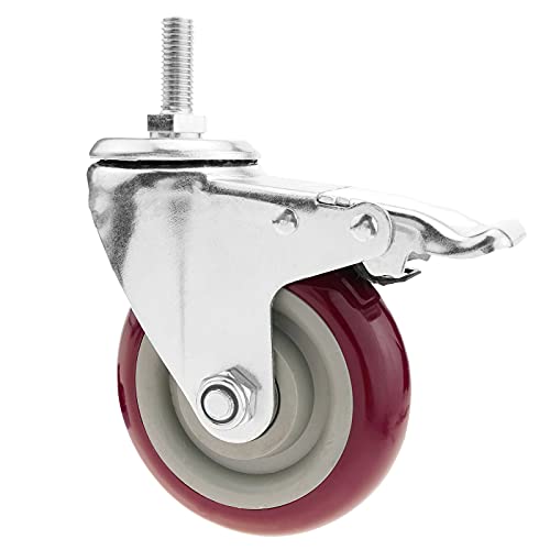 PrimeMatik - Rotelle Industriale in PVC con Freno