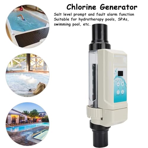 Hydravex Salt Chlorinator System, Salt Water Chlorinator Cell, Chlorine Generator, Electrolyzer For Swimming Pools, 8G/H - 8