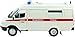 IXO Models DeAgostini 1:43 Diecast Russian Legends - GAZ 32214 RA3ENB Red Cross Civilian Ambulance Van