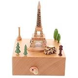 Cadeau unique pour les filles : le design créatif de la tour eiffel fait de cette boîte à musique un cadeau unique et précieux pour les filles, pour toute occasion spéciale, carrousel, pont de londres