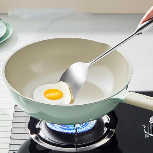Wok de aleación de aluminio con tapa y mango Bakelite 30 cm miniatura 6