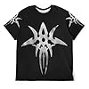 MZPQDKSLK Men's Gary Logo Graphic Black Numan T-Shirt Short Sleeve T Shirt for Men Round Neck Music Band Tshirt Clothes Merch for Fans Gift #1