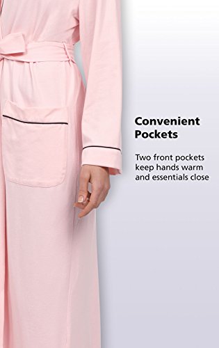 Pajamagram Pink Robes For Women - Cotton Bathrobes For Women, Pink, Md #TOP5