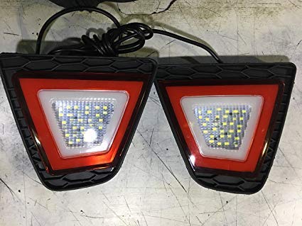 Spedy Rear Bumper Reflector LED Tail Lights Jazz 2014-2017 speboone13