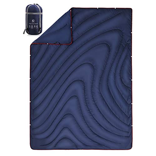 REDCAMP Puffy Camping Blanket and Quilt for Warm or Cold Weather, Large Lightweight