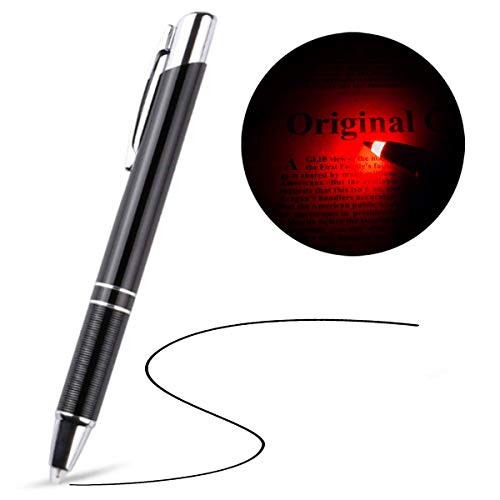 Lampe de poche stylo avec pointe lumineuse LED rouge pour écrire - 4
