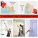 Multi-Angle Paint Brush Extender,Paint Edger Tool for High Ceilings, Extension Pole Attachments Holder with Rotating Head for Paint Rollers, Great for Walls,Corners,Edges(Red,Size:17 * 4 * 4cm)