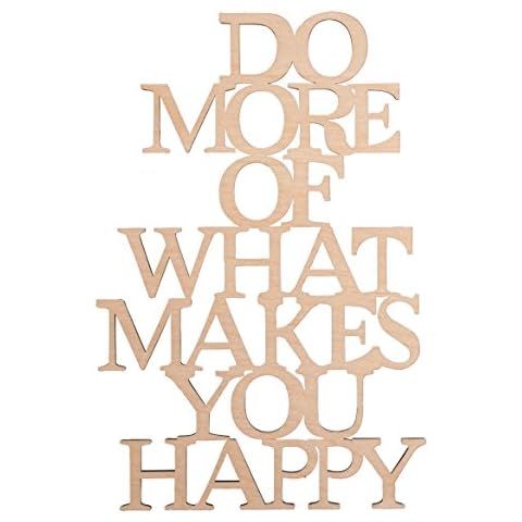 Rayher Deko-Holzschrift "Do more of what makes you happy" Cover