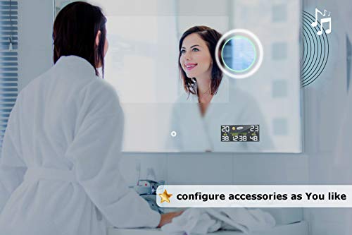 Alasta LED MIRROR | Seoul - Illuminated LED Bathroom MIRROR 120x80cm | Backlight LED | LED Color Warm White | Energy efficiency A++